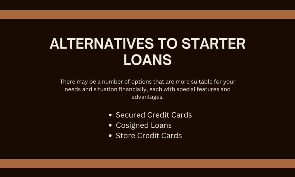 Alternatives to Starter Loans