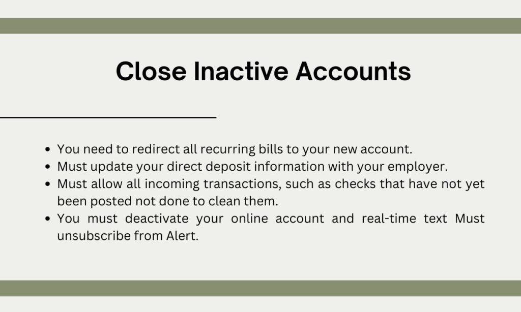 Close Inactive Accounts