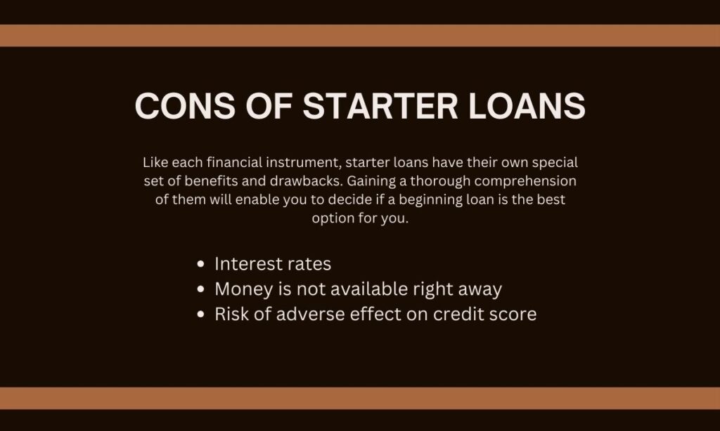 Cons of Starter Loans